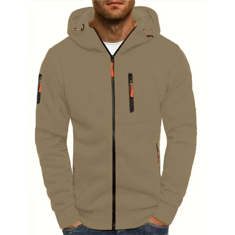 VersaZip Heren All-Season Fleece Hoodie - Stijlvol, Multikleurig, Dagelijks Comfort