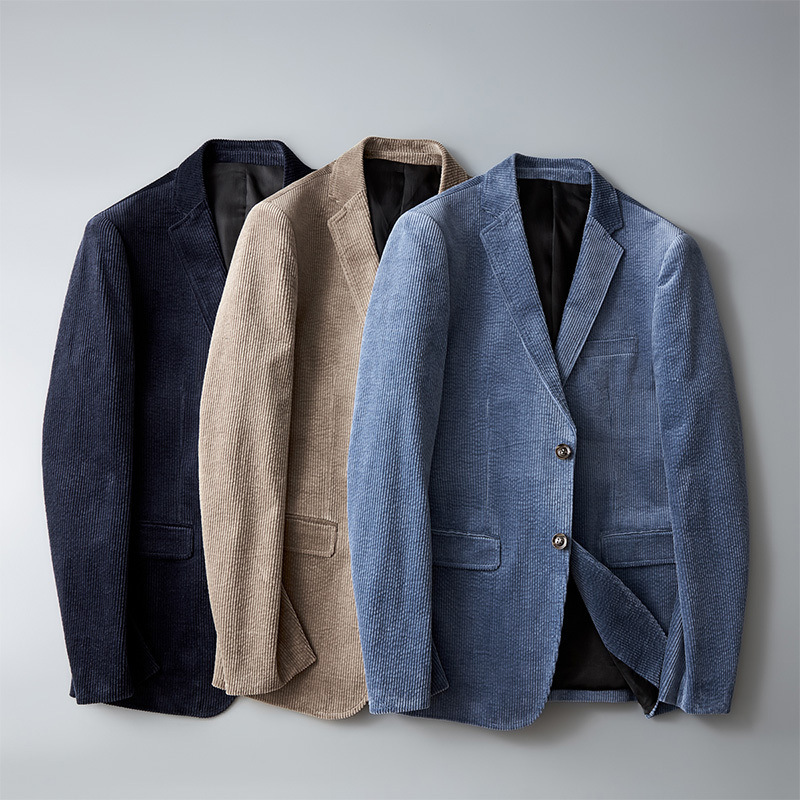 Chique Corduroy Blazer voor Heren