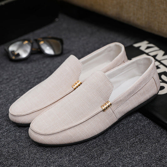 Beige Orthopedische Canvas Loafers - Leon