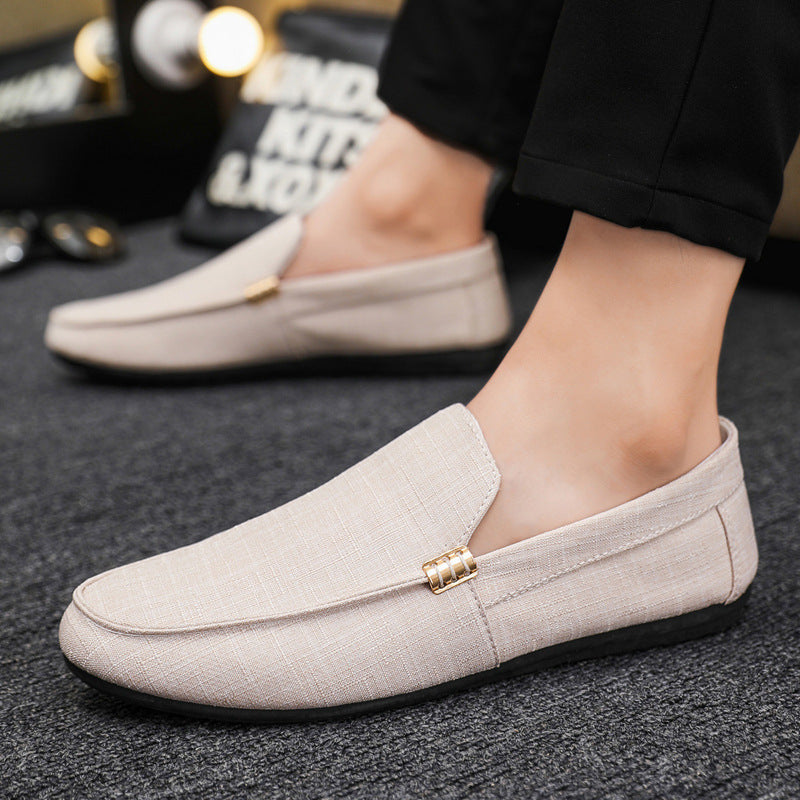 Beige Orthopedische Canvas Loafers - Leon