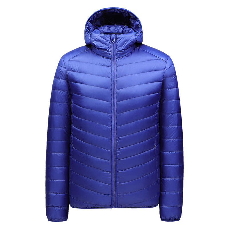 ArcticShield Heren Capuchon Puffer: Lichtgewicht, Gewatteerd, Weerbestendige Winterjas