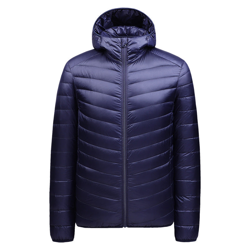 ArcticShield Heren Capuchon Puffer: Lichtgewicht, Gewatteerd, Weerbestendige Winterjas