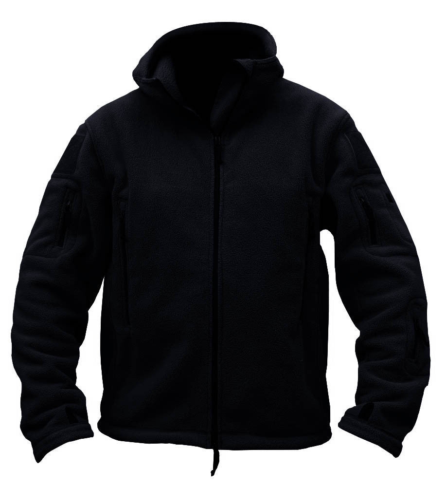 Hooded Comfort: Heren Thermisch Fleecejack met Kasjmier Voering