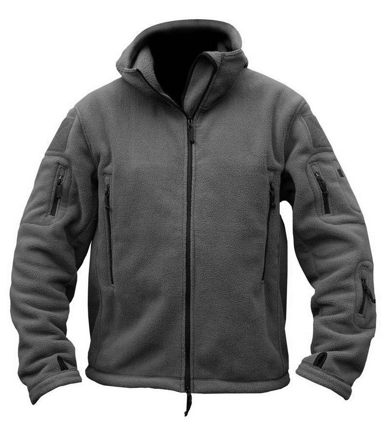 Hooded Comfort: Heren Thermisch Fleecejack met Kasjmier Voering