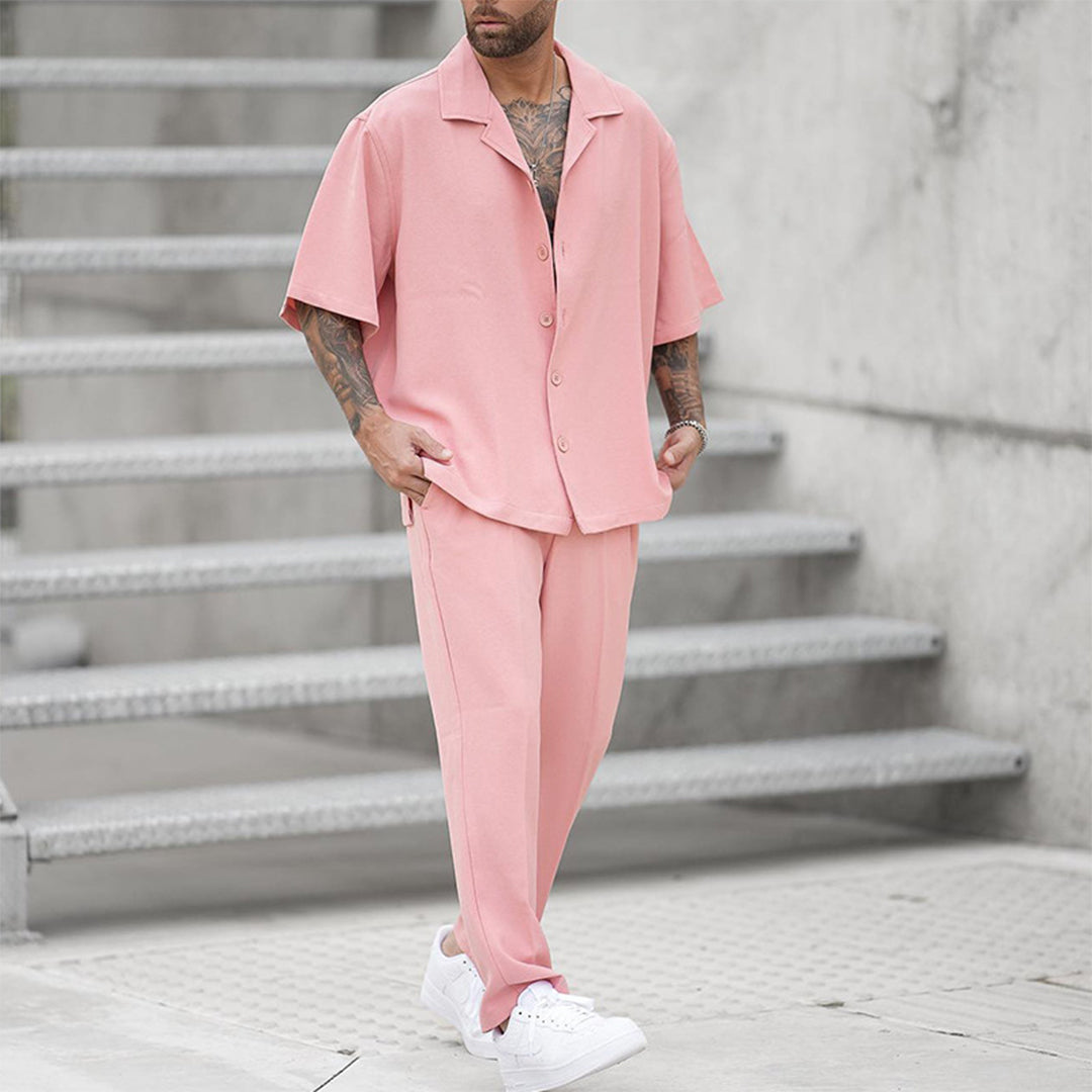 Roze Casual Set voor Heren - Max