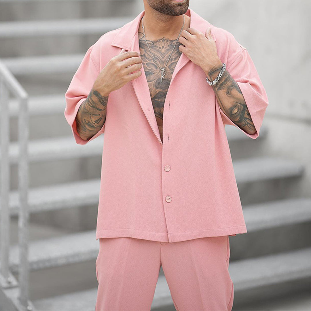 Roze Casual Set voor Heren - Max