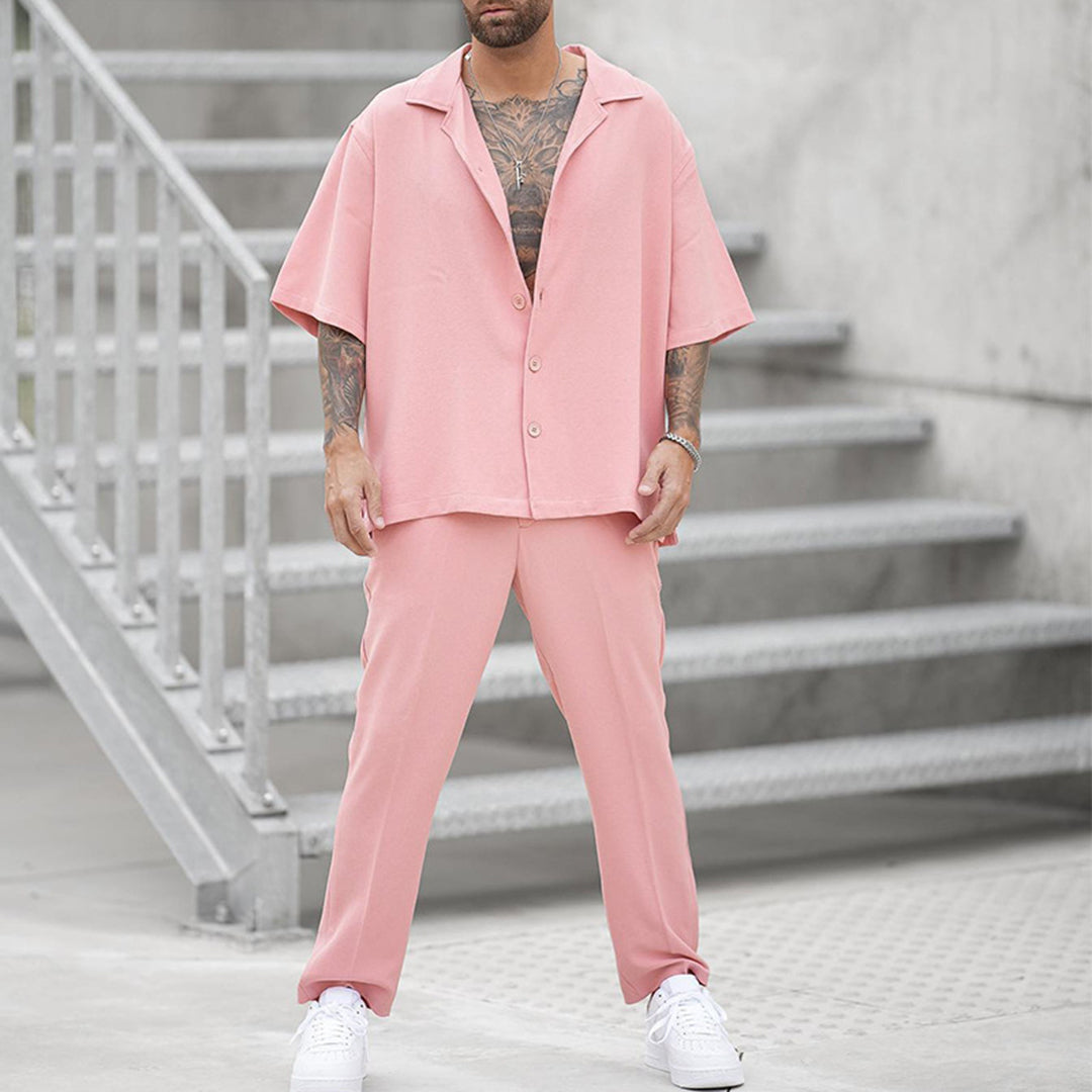 Roze Casual Set voor Heren - Max