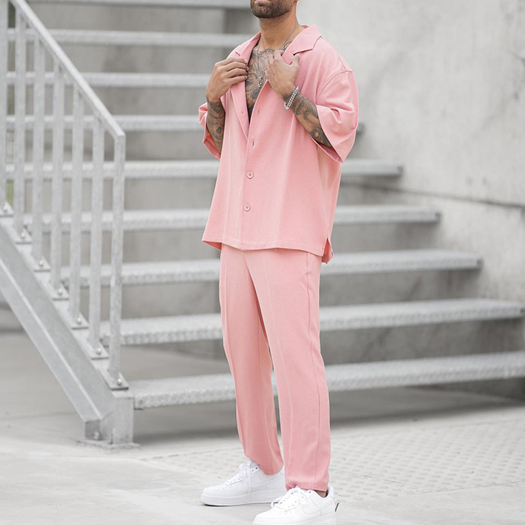 Roze Casual Set voor Heren - Max