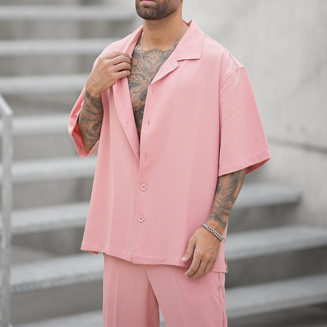 Roze Casual Set voor Heren - Max