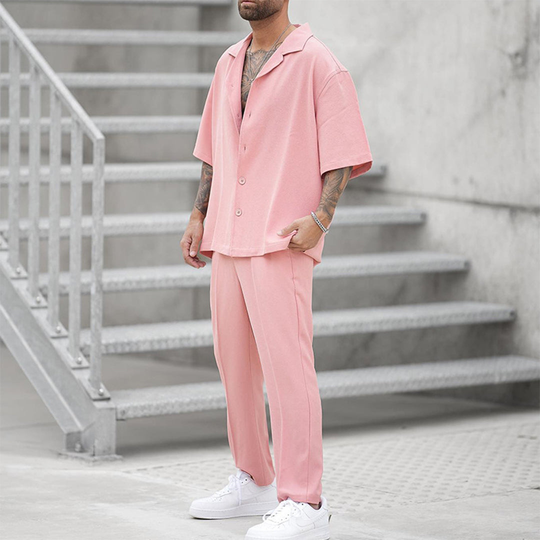 Roze Casual Set voor Heren - Max