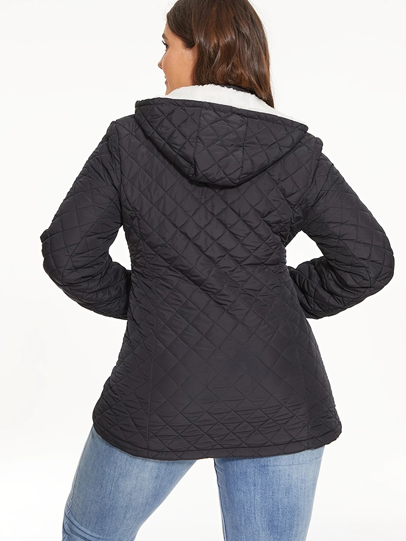 Chique Argyle Rits-Up Capuchonjas: Knusse Elegantie voor de Winter