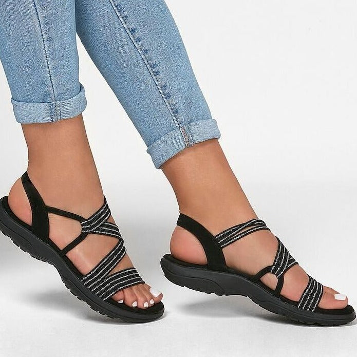 Zwarte Orthopedische Elegante Sandalen - Kiersten