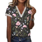 Prachtige Bloemenprint Kant Detail Top - Jouw Stijlstatement