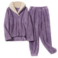 Knuffelcomfort: Luxe Sherpa Fleece Pyjamaset voor Dames