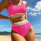 Alexus - Stijlvolle High Waist Bikini Wit