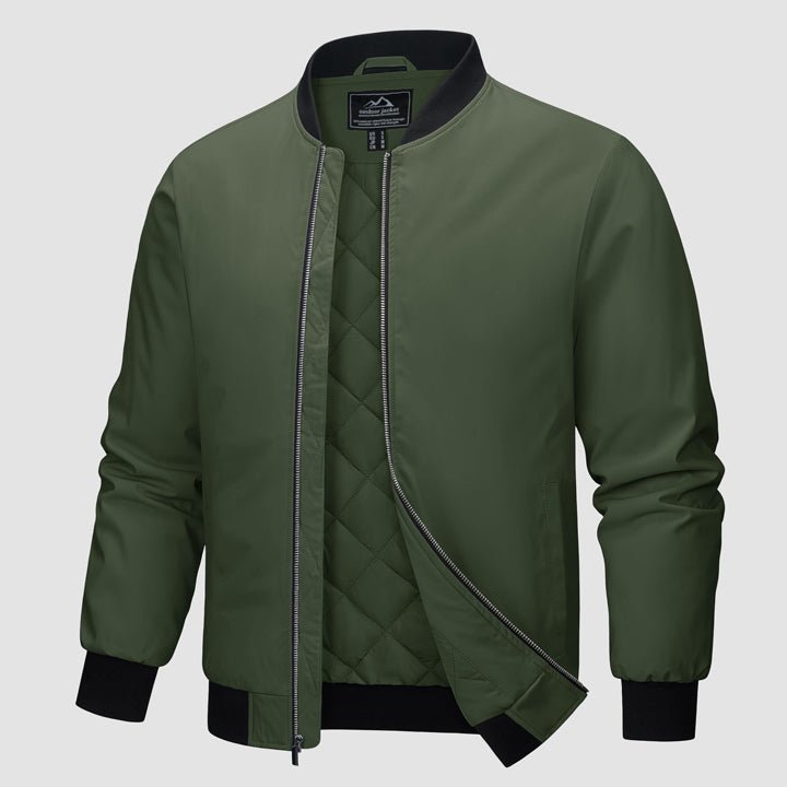 ArcticShield Herenbomber: Winterklaar, Winddicht & Gewatteerd Comfort