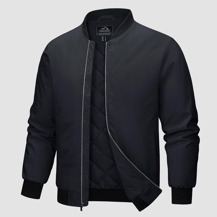 ArcticShield Herenbomber: Winterklaar, Winddicht & Gewatteerd Comfort