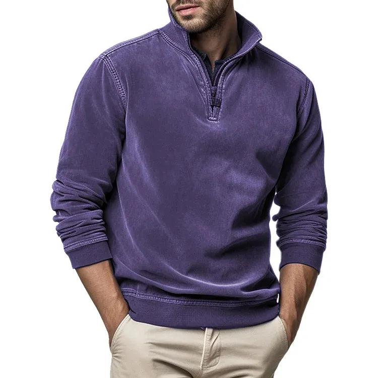 Stijlvolle Heren Poloshirt met Col - Elegant & Warm