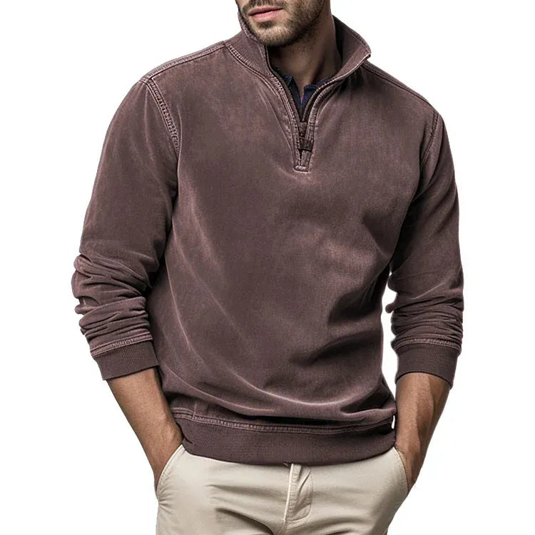 Stijlvolle Heren Poloshirt met Col - Elegant & Warm