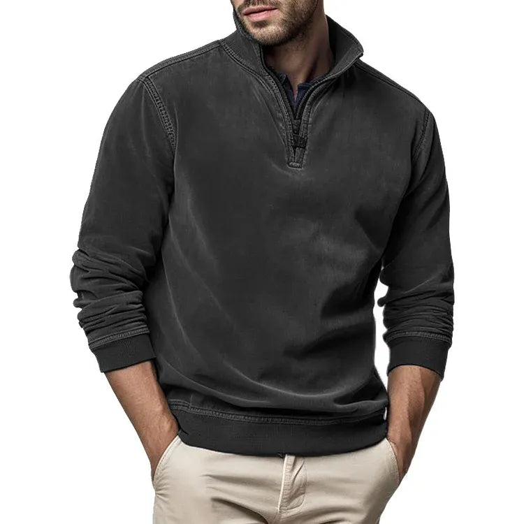 Stijlvolle Heren Poloshirt met Col - Elegant & Warm