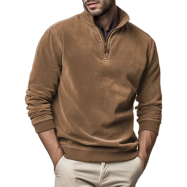 Stijlvolle Heren Poloshirt met Col - Elegant & Warm