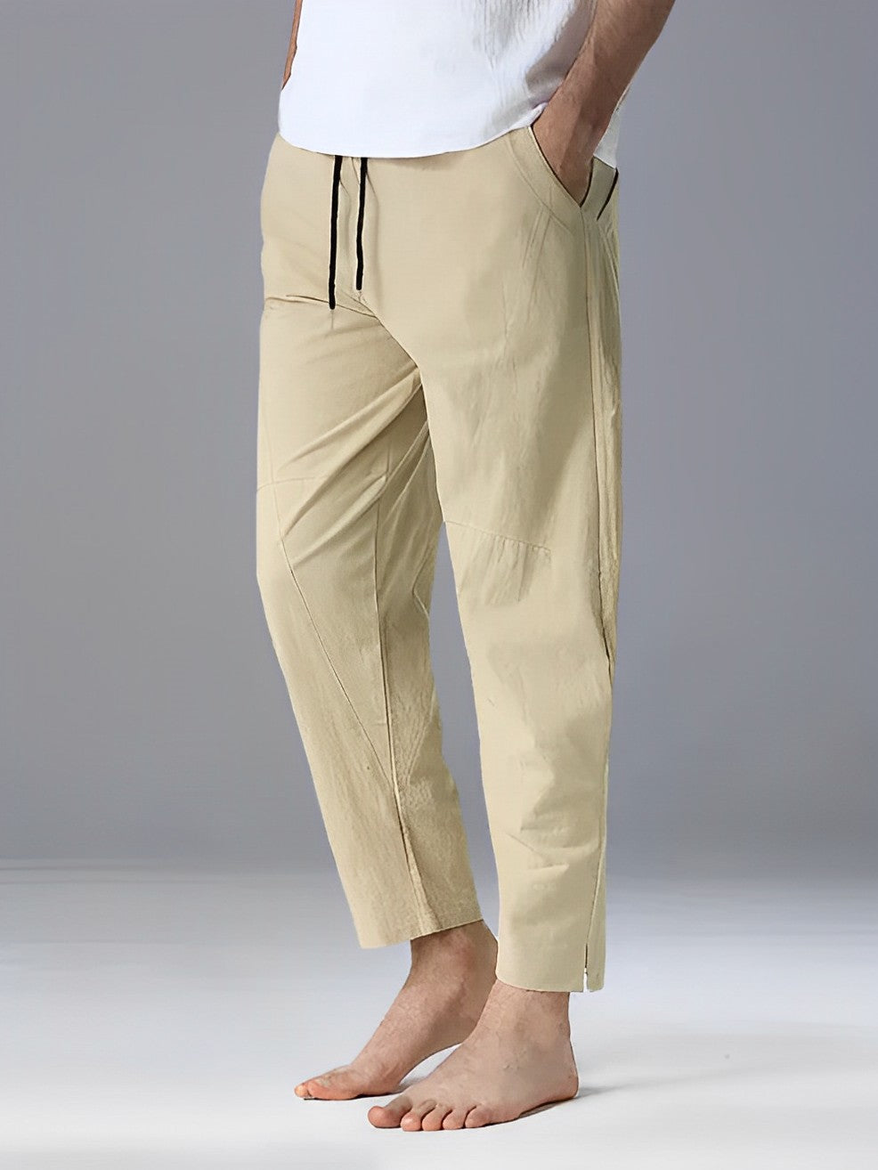 Alex - Comfortabele Donkergrijze Casual Broek