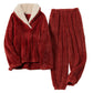 Knuffelcomfort: Luxe Sherpa Fleece Pyjamaset voor Dames