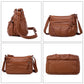 Luxe Vintage Lederen Tas - Elegant Getextureerd, Modieus en Ruim