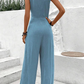 Emmalyn - Blauwe Elegante Jumpsuit