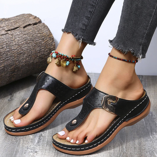 StrideEase: Premium Comfort Orthopedische Sandalen