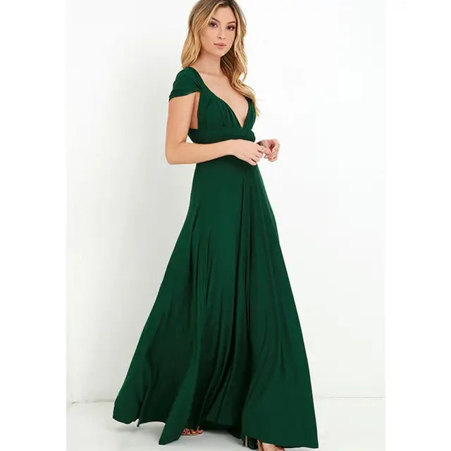 Grijze Boho Maxi Jurk - Emma