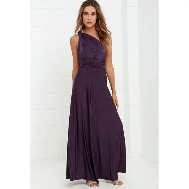 Grijze Boho Maxi Jurk - Emma