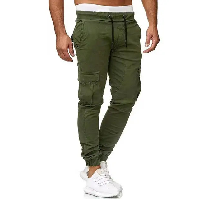 Bruce - Lichtgrijze Slanke Joggers