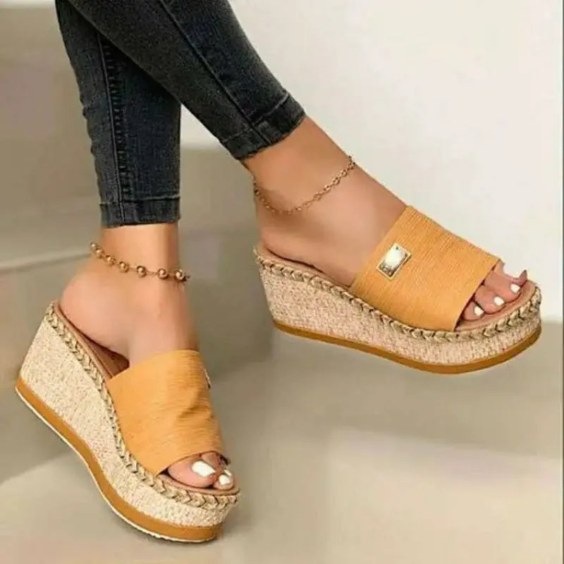 Chique Casual Espadrille Sleehak Sandalen