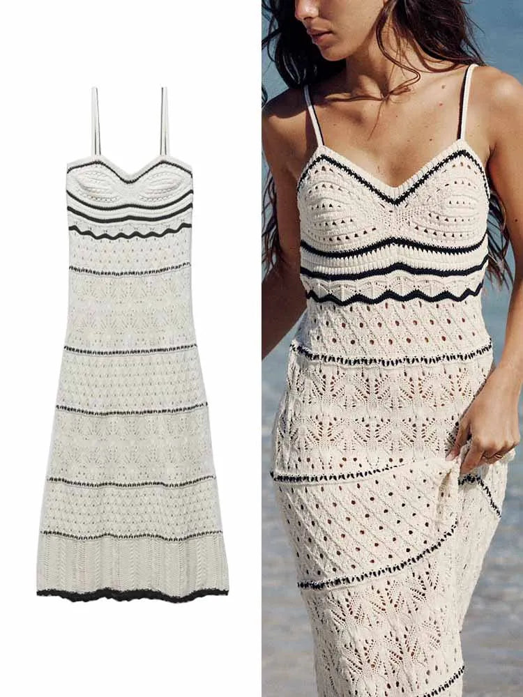 Breanna - Elegante Mouwloze Lange Midi Jurk