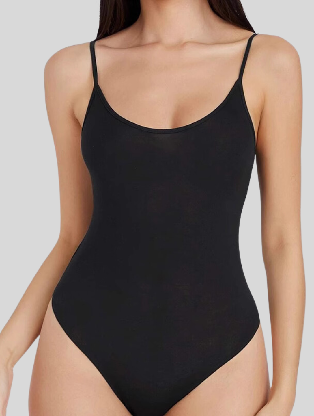 Zoë - Bruine Getailleerde Bodysuit