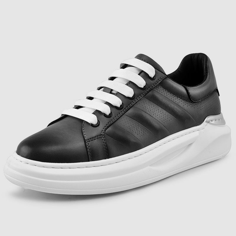 Urban Stride Leren Sneakers: Stijl, Comfort, Duurzaamheid in 3 Kleuren