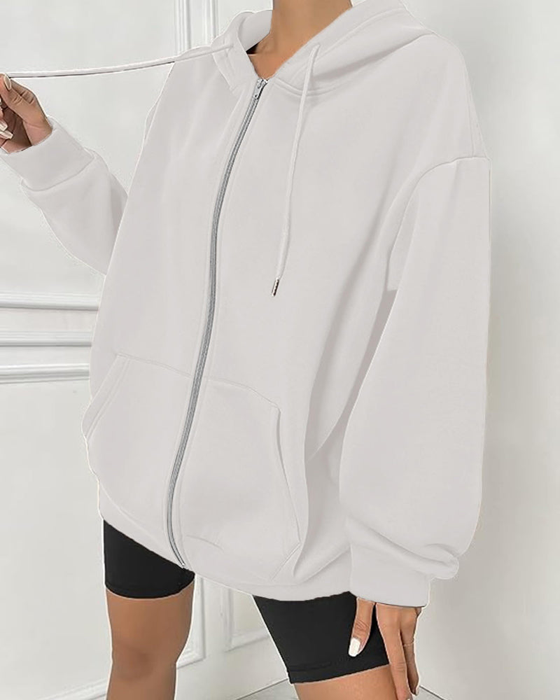 Comfort Chic: Dames Fleece Hoodie - Ruimvallend, Trendy & Warm