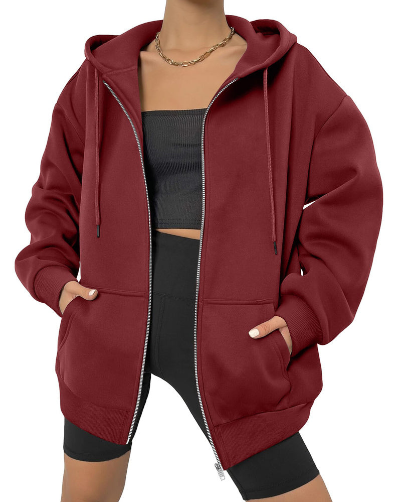 Comfort Chic: Dames Fleece Hoodie - Ruimvallend, Trendy & Warm