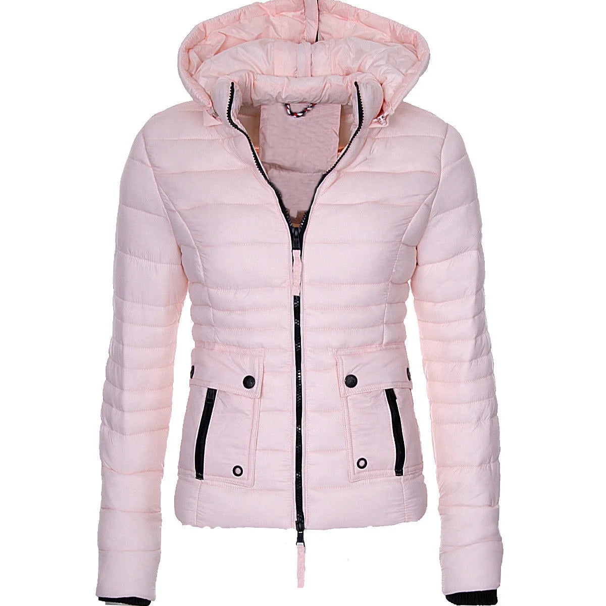 Chique Ritssluiting Parka: Ademende, Warme Dames Street Style Hoodie