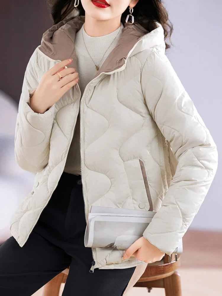 Harajuku Chic: Hooded Winter Parka – Elegantie Ontmoet Comfort