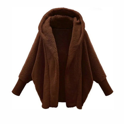 Gezellige Elegantie Pluche Jas - Luxueuze Warmte voor Herfst & Winter