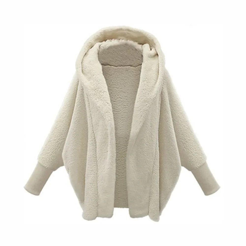 Gezellige Elegantie Pluche Jas - Luxueuze Warmte voor Herfst & Winter