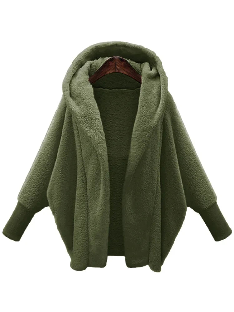 Gezellige Elegantie Pluche Jas - Luxueuze Warmte voor Herfst & Winter