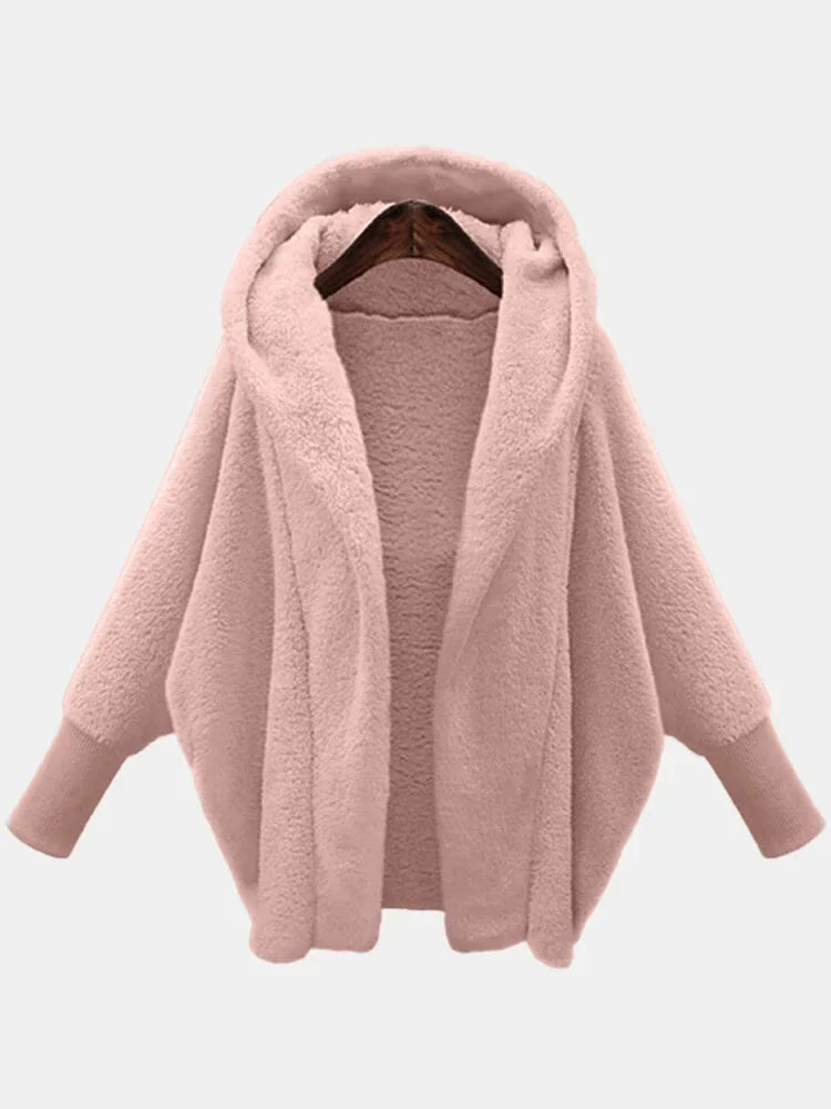 Gezellige Elegantie Pluche Jas - Luxueuze Warmte voor Herfst & Winter