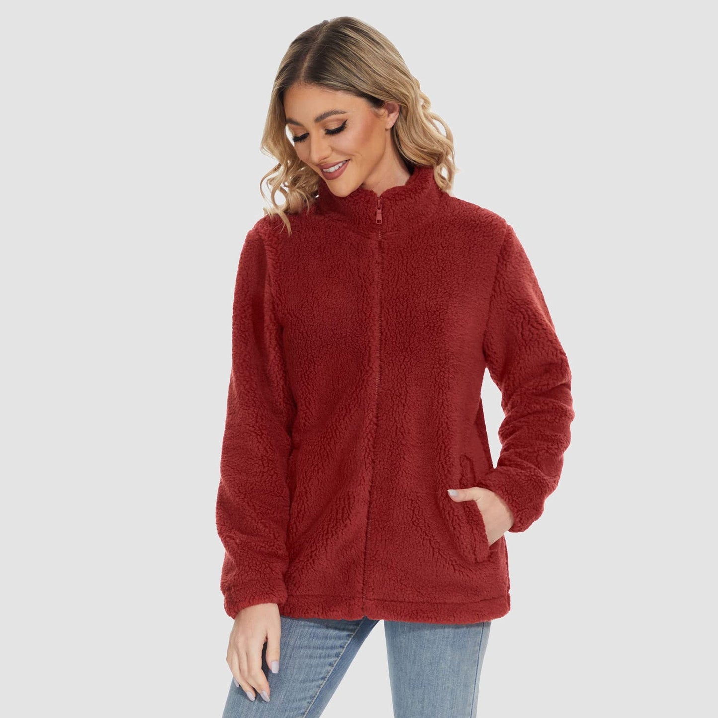 CozyChic Sherpa Fleece Jas: Stijlvolle Winterwarmte