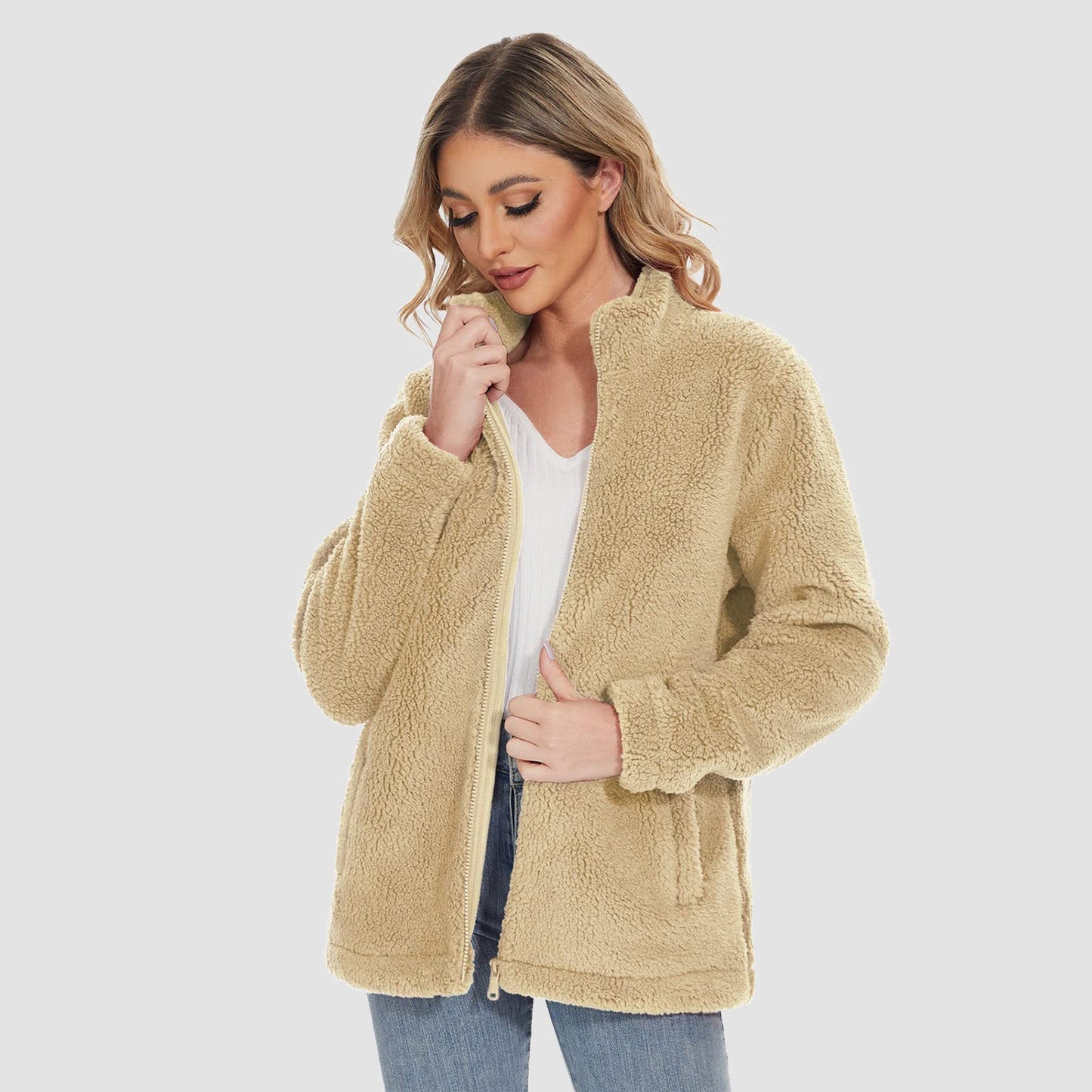 CozyChic Sherpa Fleece Jas: Stijlvolle Winterwarmte