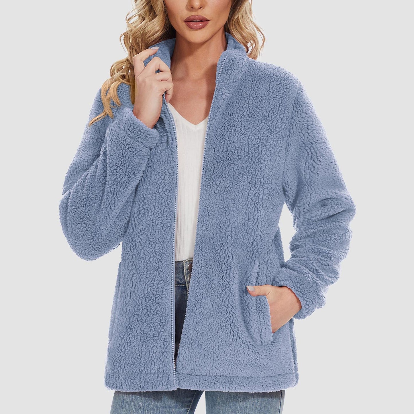 CozyChic Sherpa Fleece Jas: Stijlvolle Winterwarmte