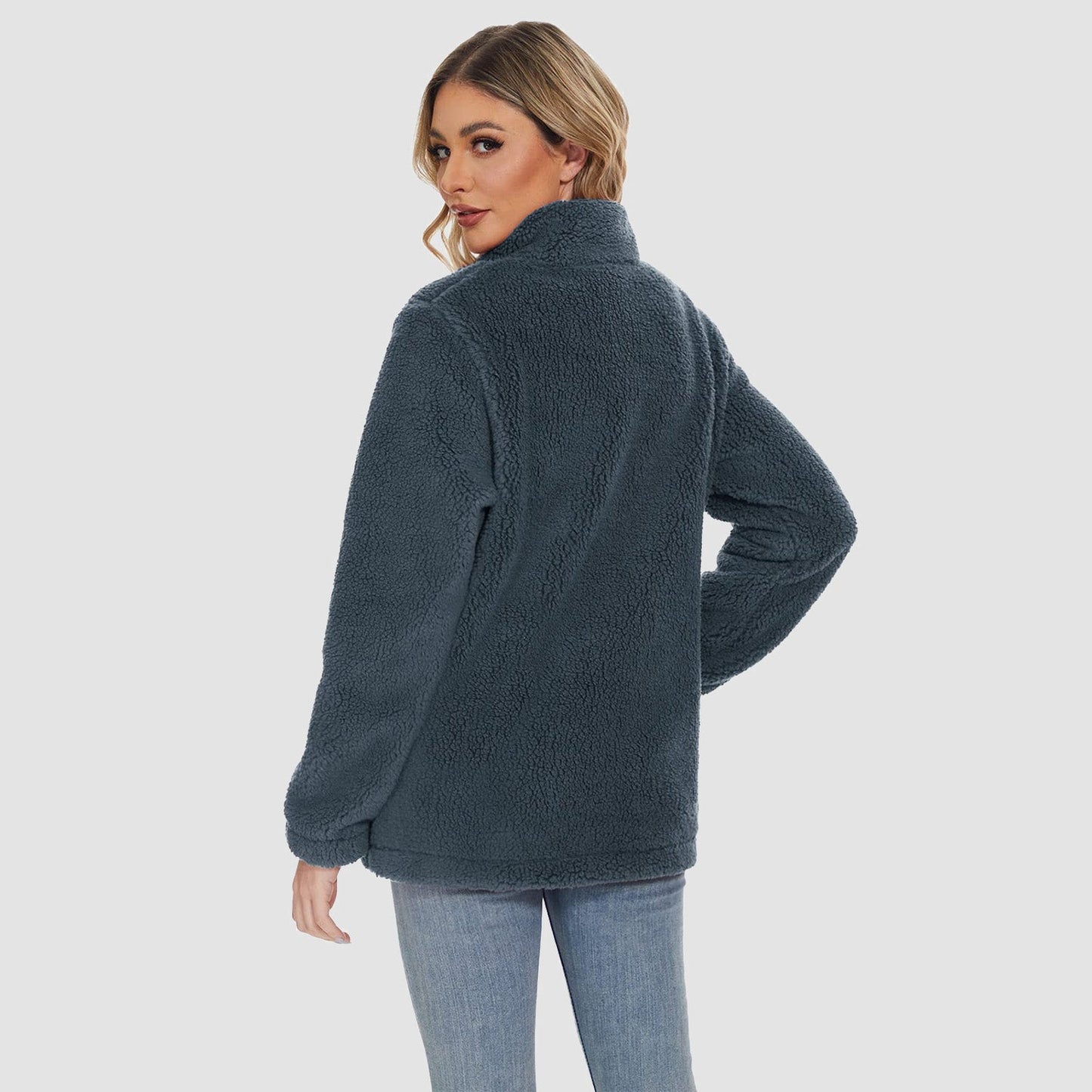 CozyChic Sherpa Fleece Jas: Stijlvolle Winterwarmte