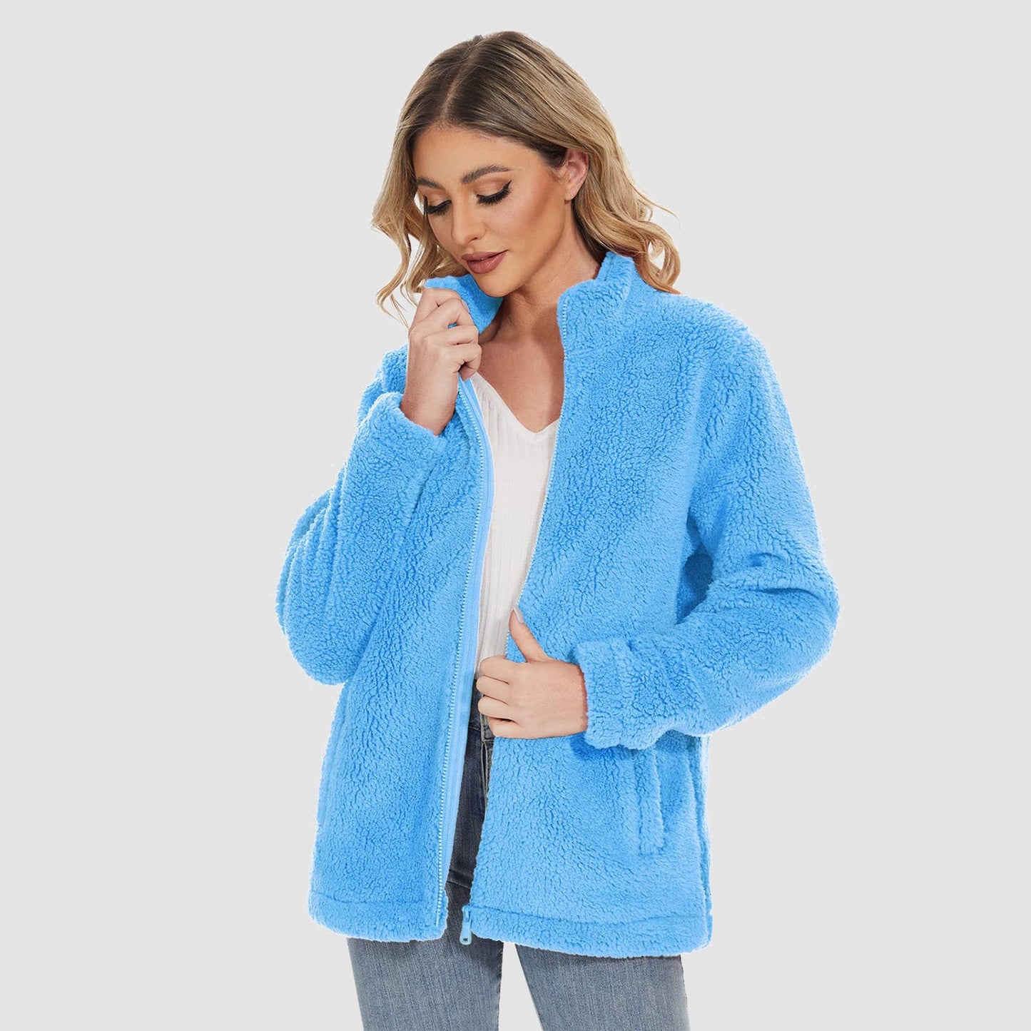 CozyChic Sherpa Fleece Jas: Stijlvolle Winterwarmte